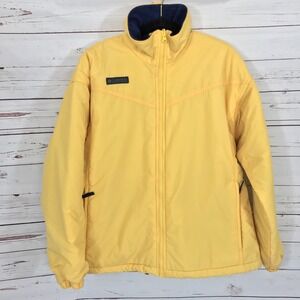 Columbia mens  jacket yellow fleece lined Size Large